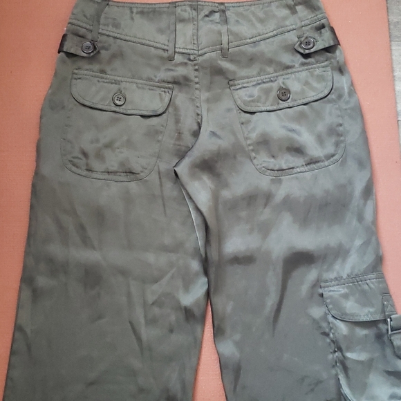 Green Silk Pants - Picture 6 of 7